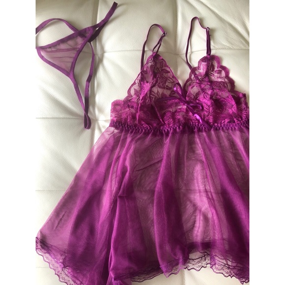 2/$25💕Beautiful purple babydoll NWT - Picture 2 of 5